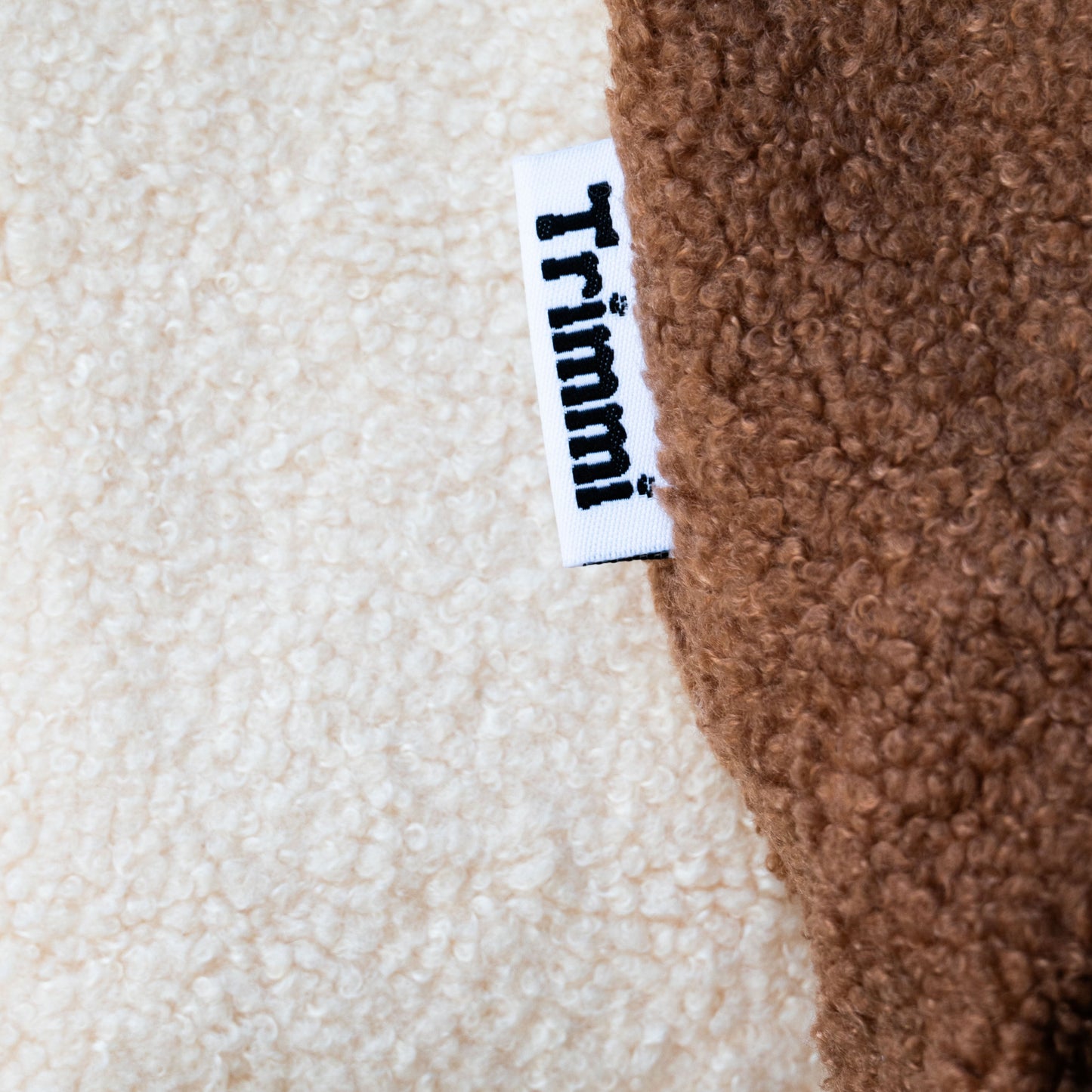 Trimmi Ecru / Nee / Blokletters Trimmi Teddy tas