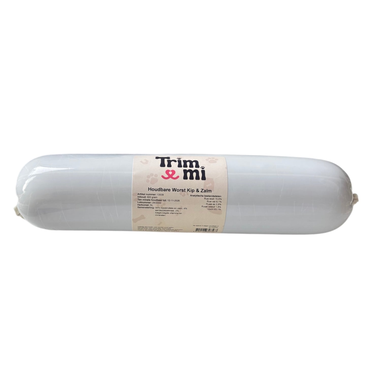Trimmi Kip & Zalm 800gr Trimmi Worst