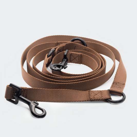 Handsfree riem nylon bruin