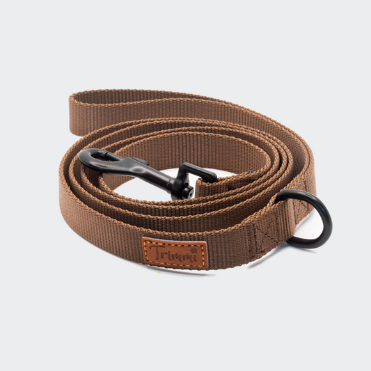 Nylon riem bruin
