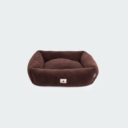 Teddy dog ​​bed chocolate