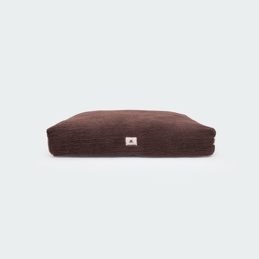 Teddy dog ​​bed chocolate