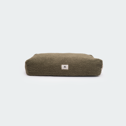 Teddy dog ​​bed olive