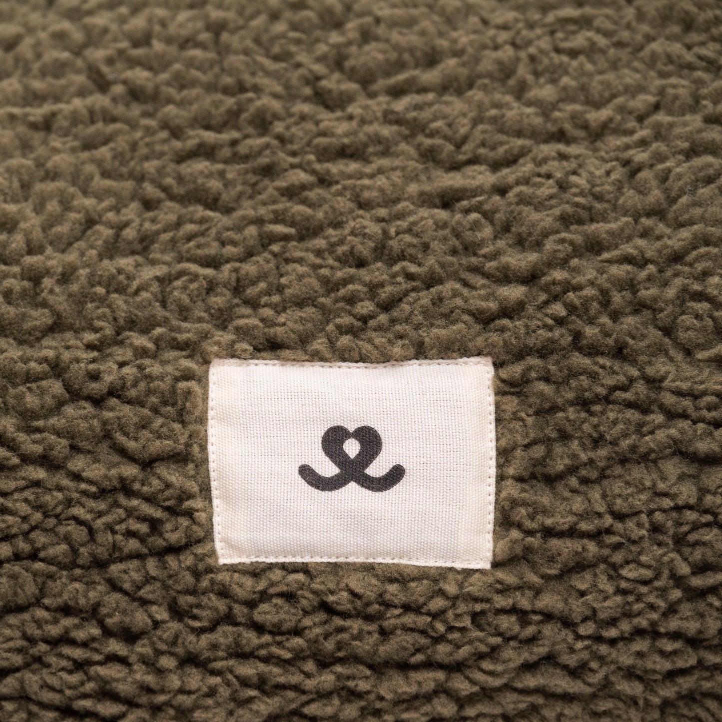 Teddy dog ​​bed olive