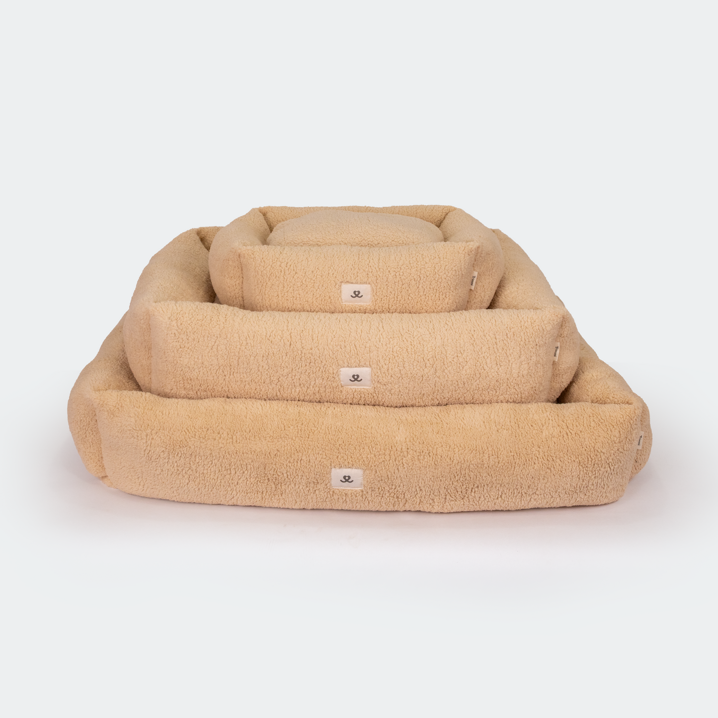 Hondenmand teddy beige
