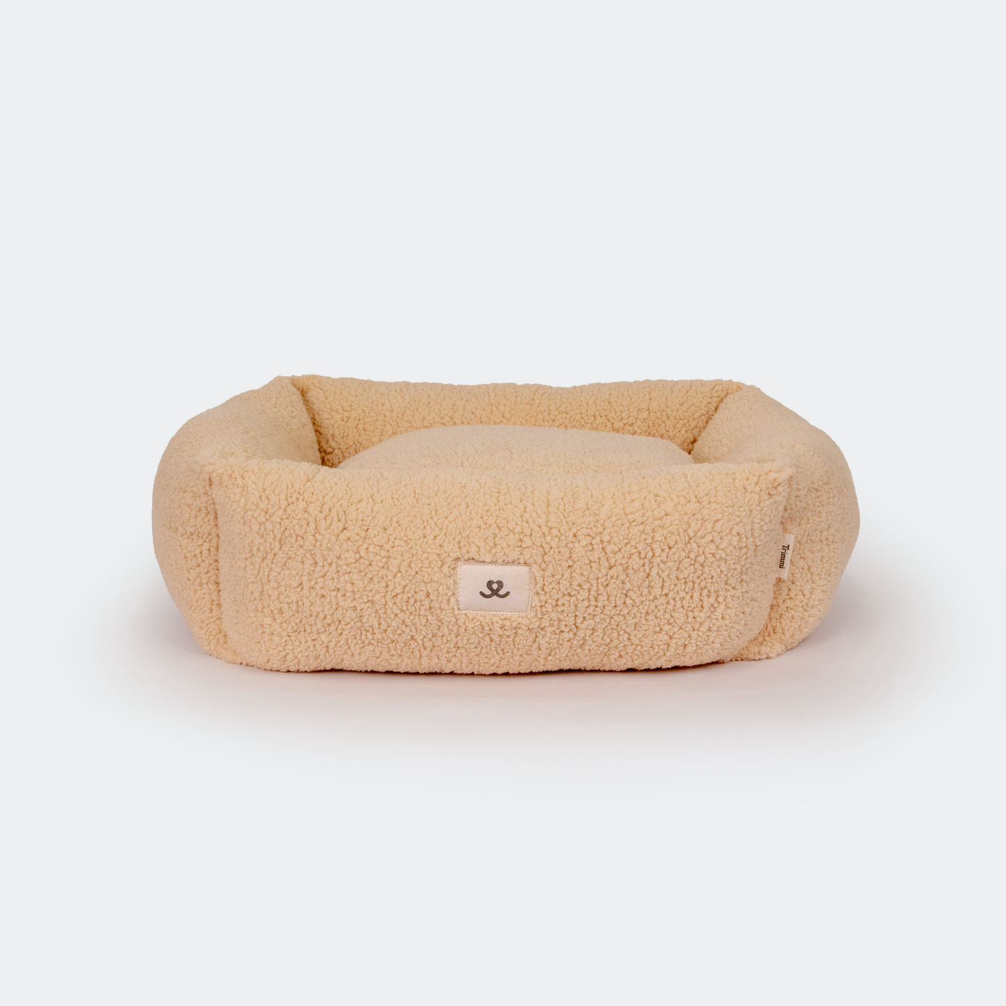 Hondenmand teddy beige