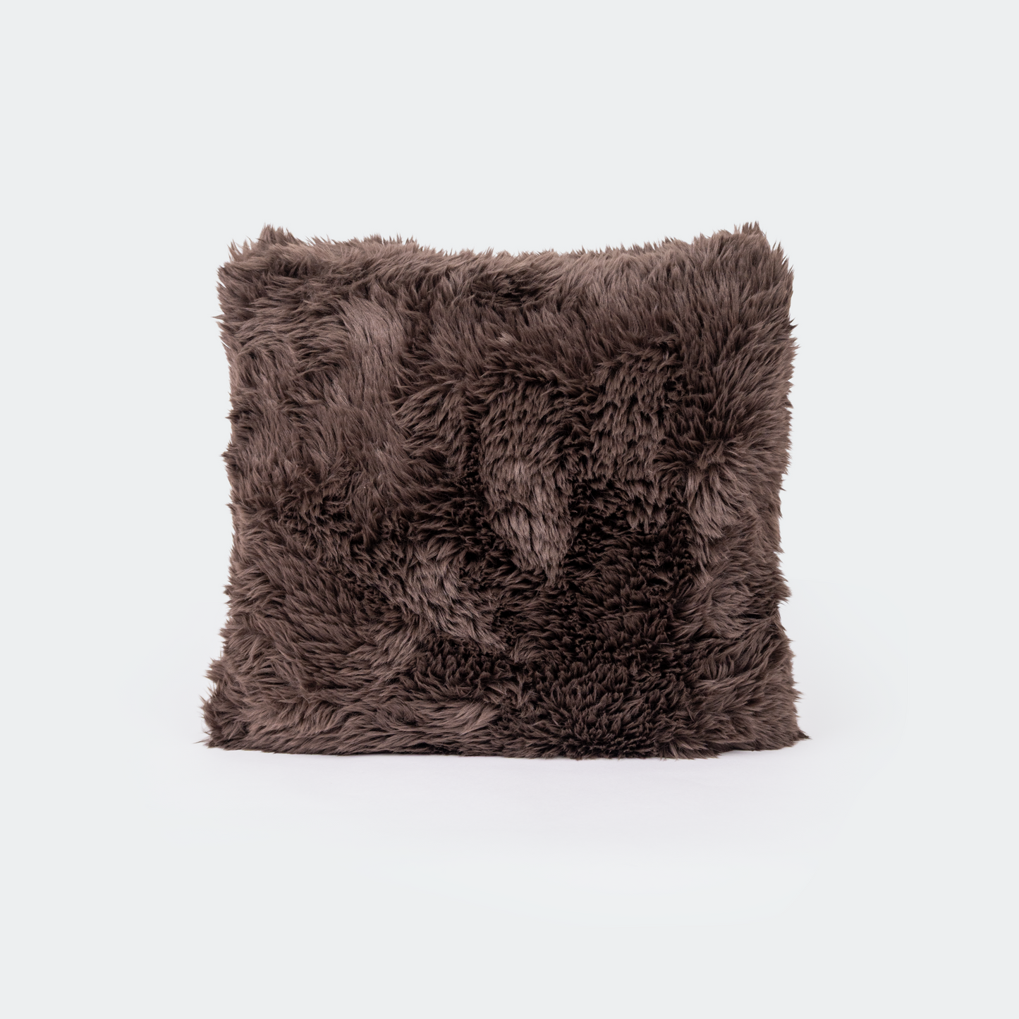 Interieur kussen faux fur espresso
