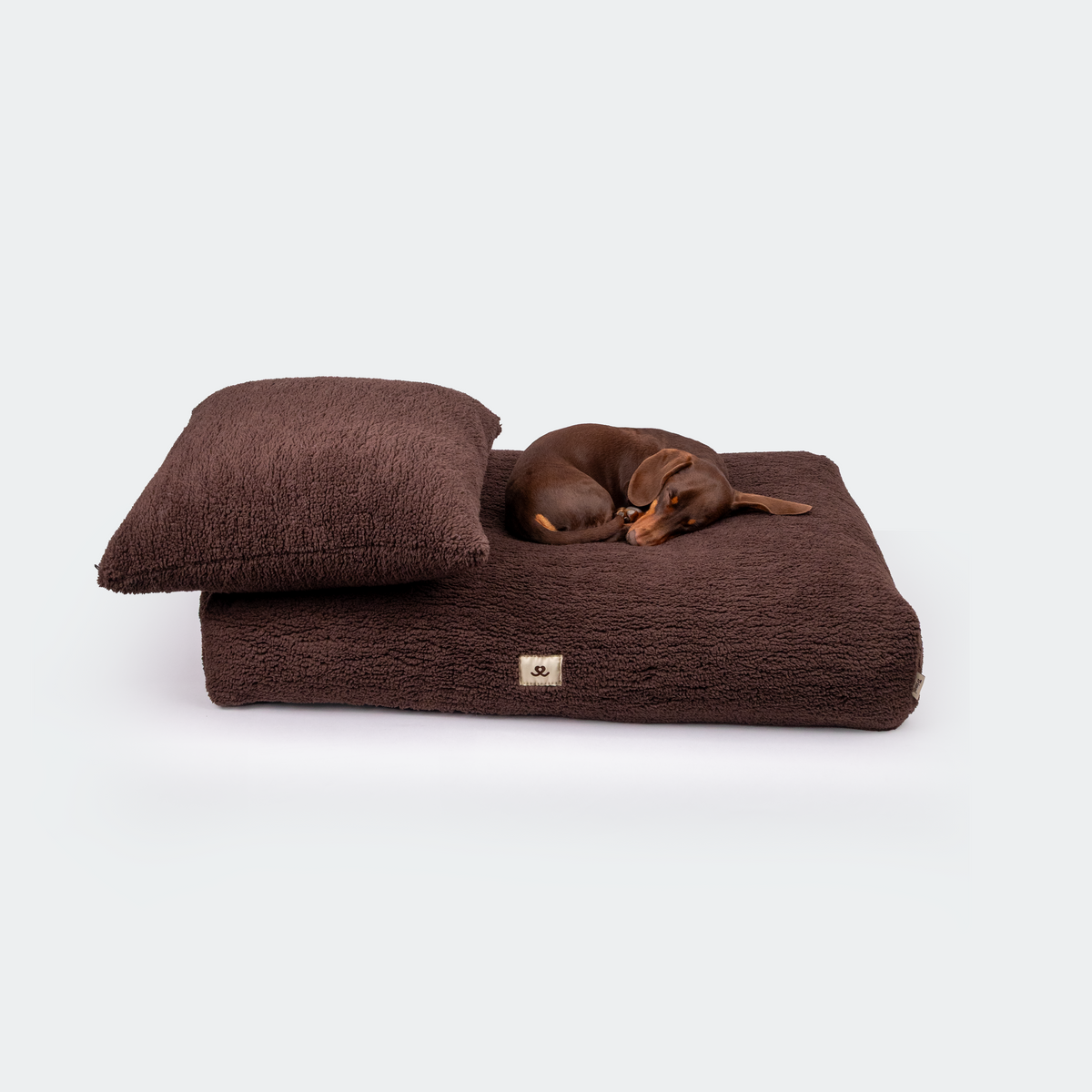 Interieur kussen teddy chocolate