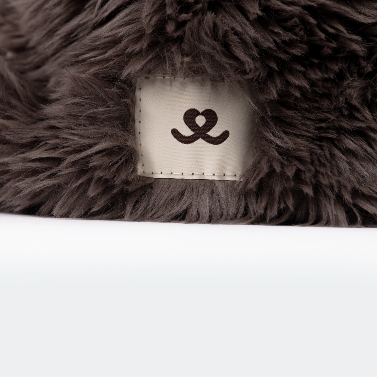 Faux fur slaapzak espresso