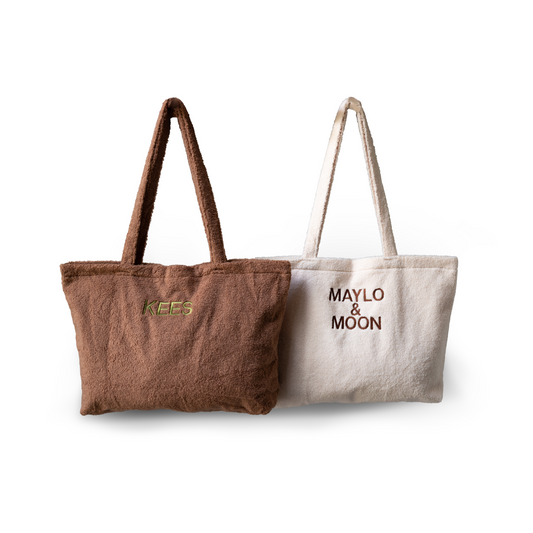 Trimmi Ecru / Nee / Blokletters Trimmi Teddy tas