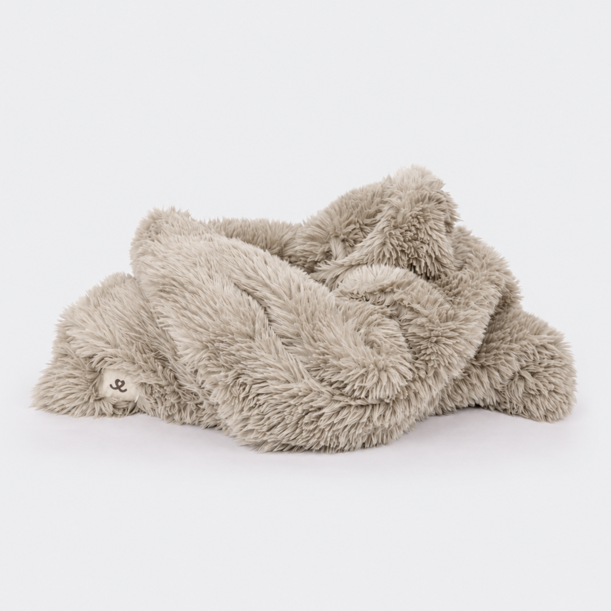 Faux fur slaapzak zand