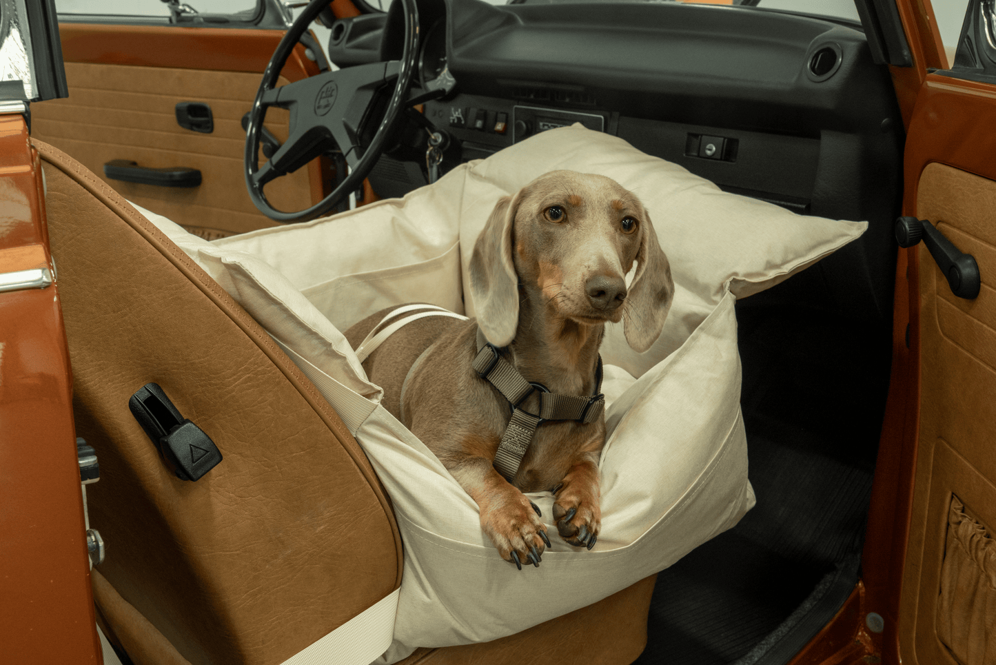 Autostoel beige