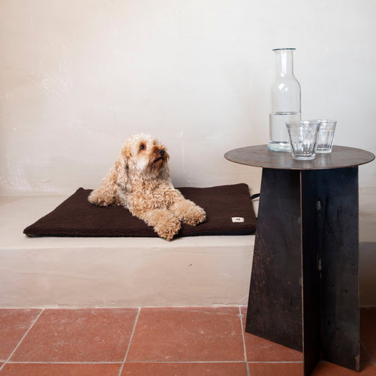 Travel dog bed chocolate