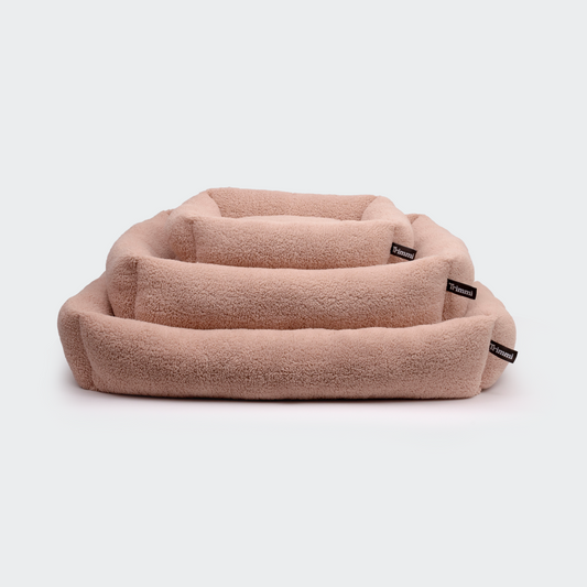 Hundebett Teddy rosa