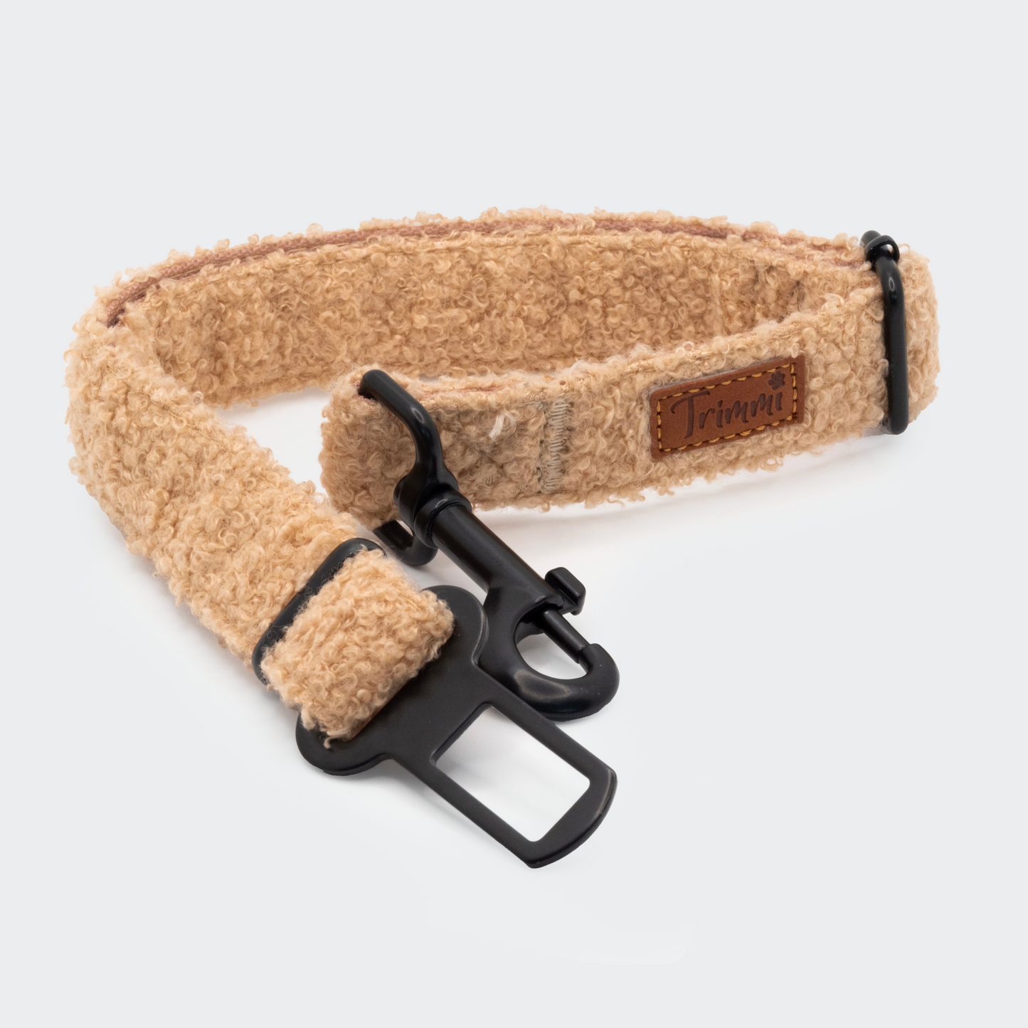 Teddy-Sicherheitsgurt beige