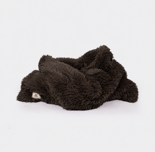 Faux fur slaapzak espresso