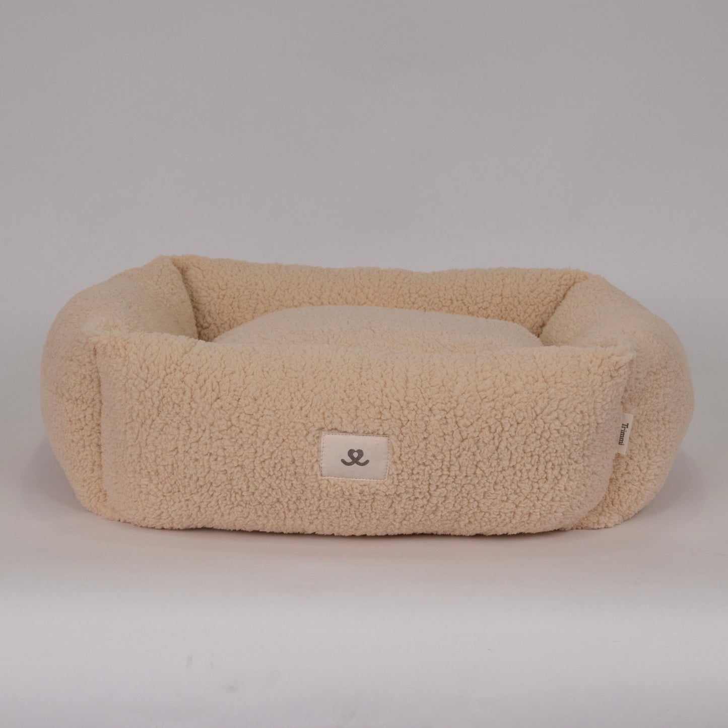 Hondenmand teddy beige