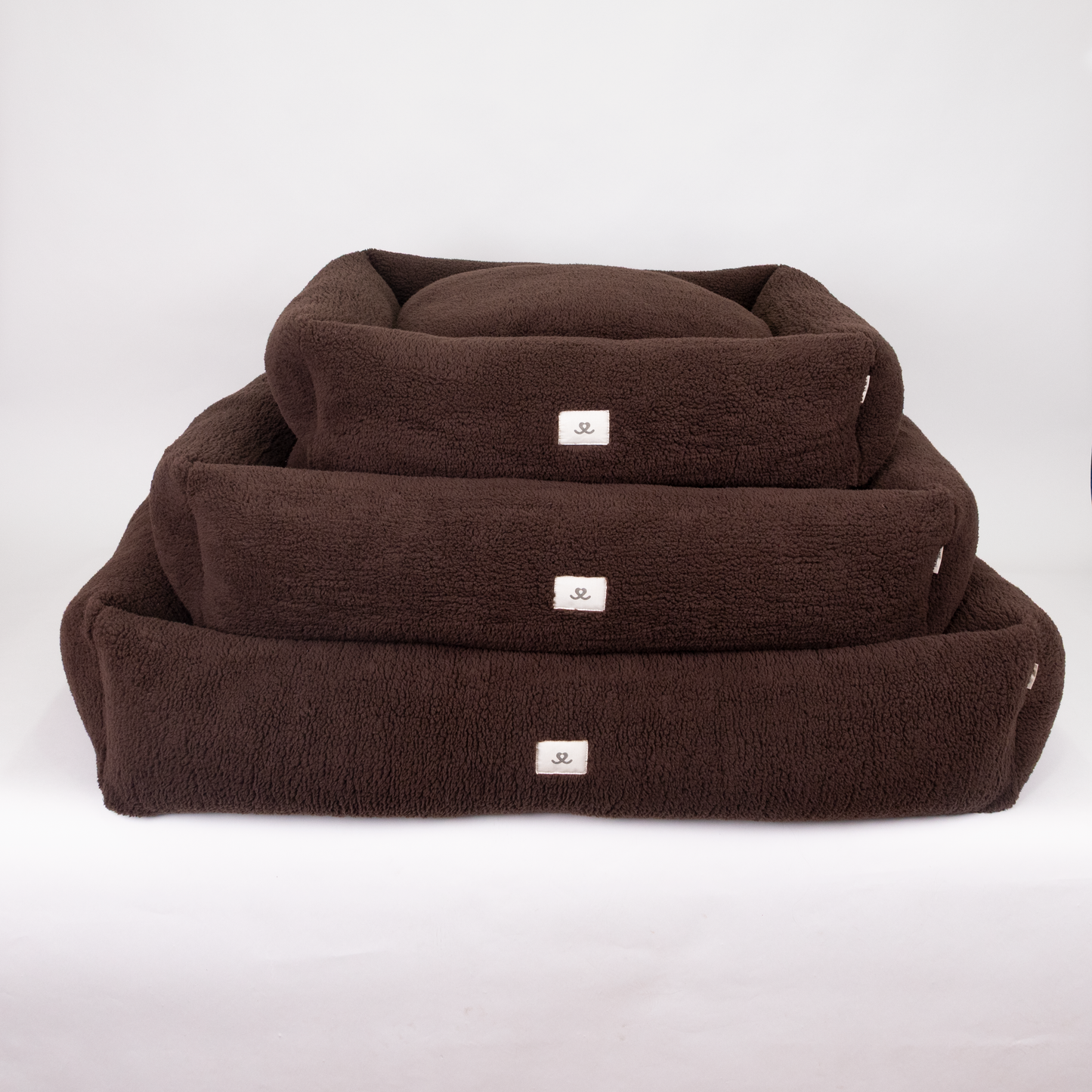Teddy dog ​​bed chocolate
