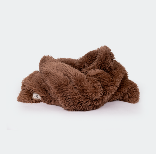 Faux fur slaapzak mocha