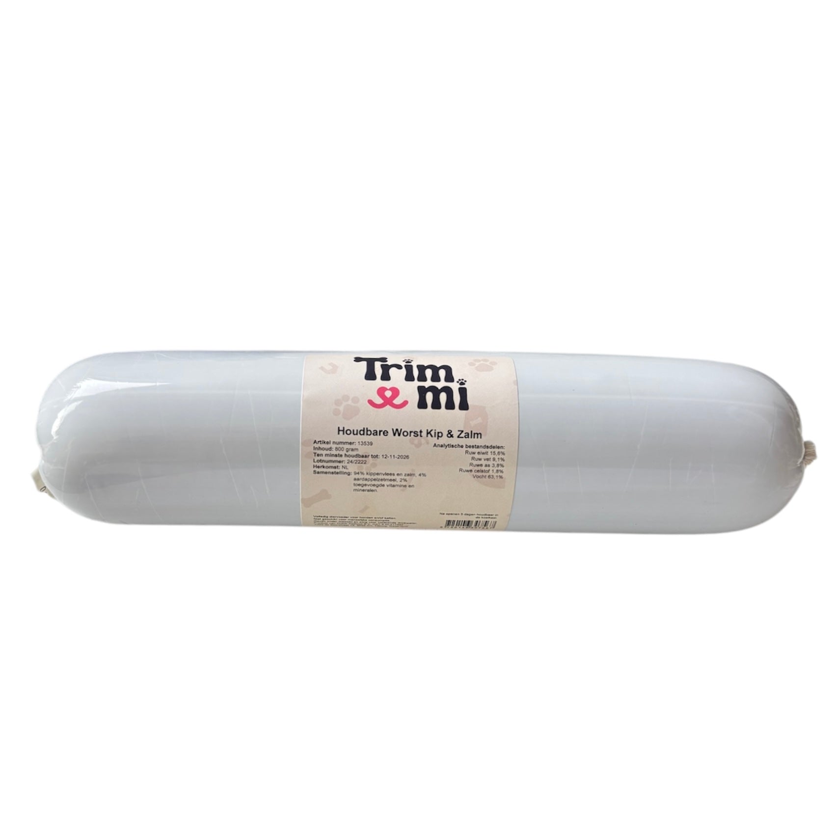 Trimmi Kip & Zalm 800gr Trimmi Worst