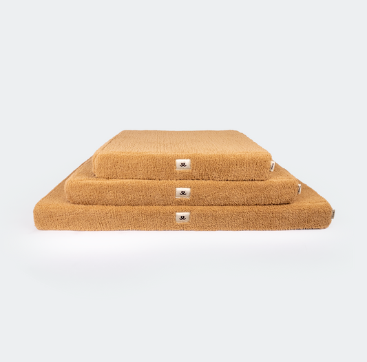 Orthopedic dog bed teddy camel