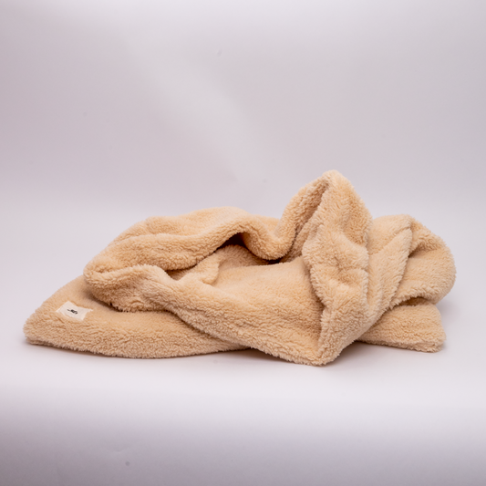 Teddy cuddle slaapzak beige